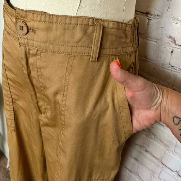 FOR THE REPUBLIC Cotton Khaki Cargo Jogger Pants--M - Picture 10 of 16